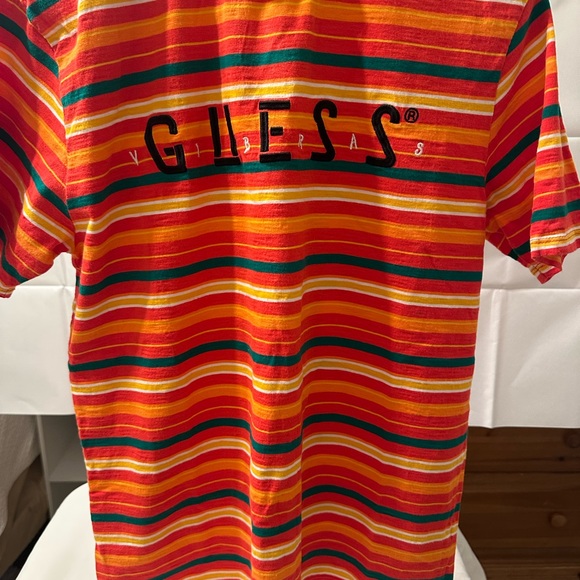 Guess Other - Guess Multicolor Striped Tee vibras by j balvin